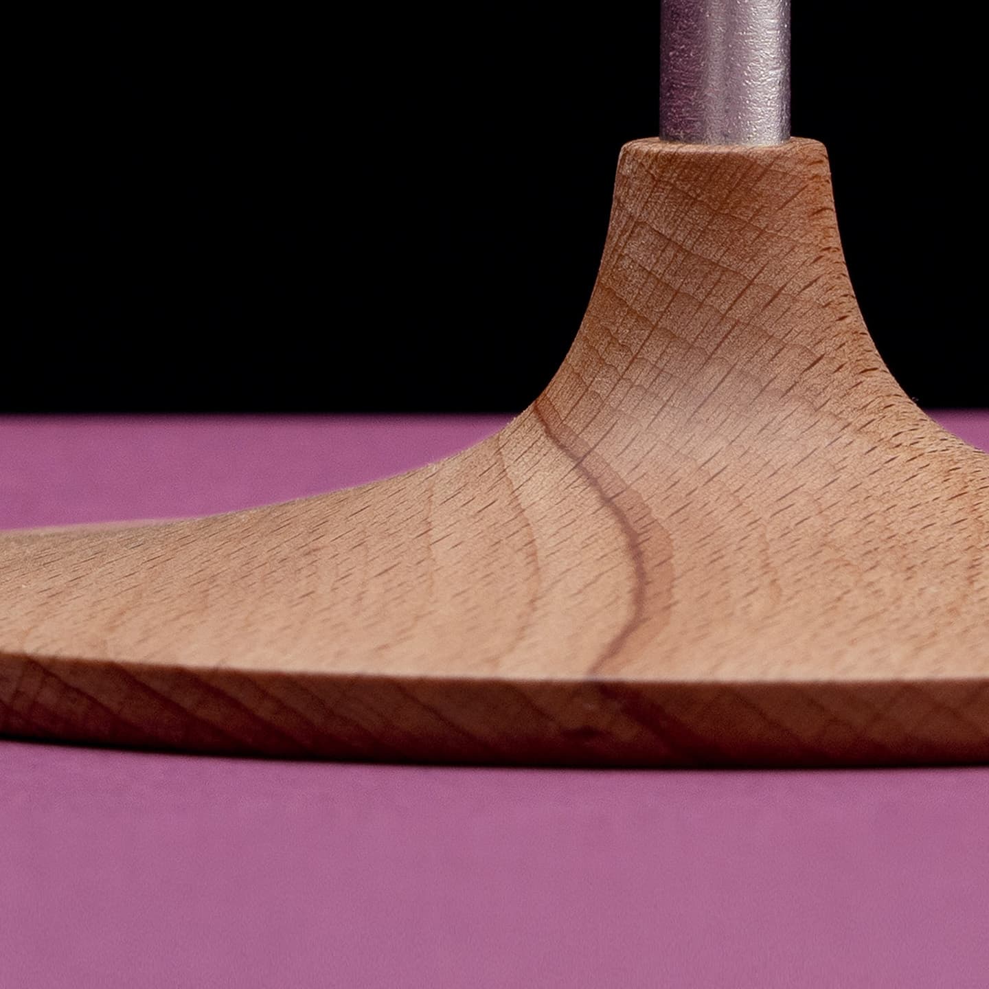 Photo of the details of the base of the 432hz tuning fork, side view