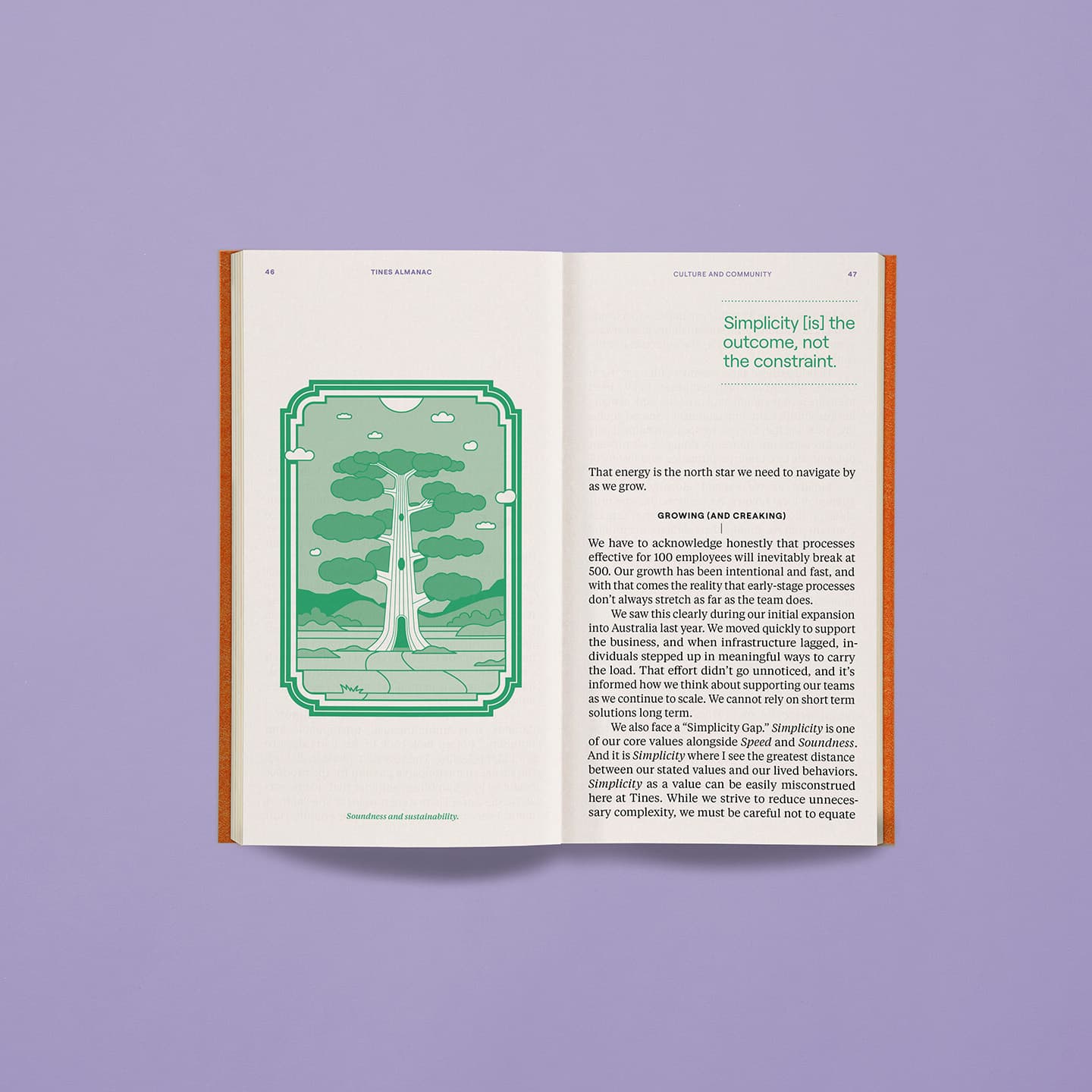 Photo of details in Tines Almanac Vol. One