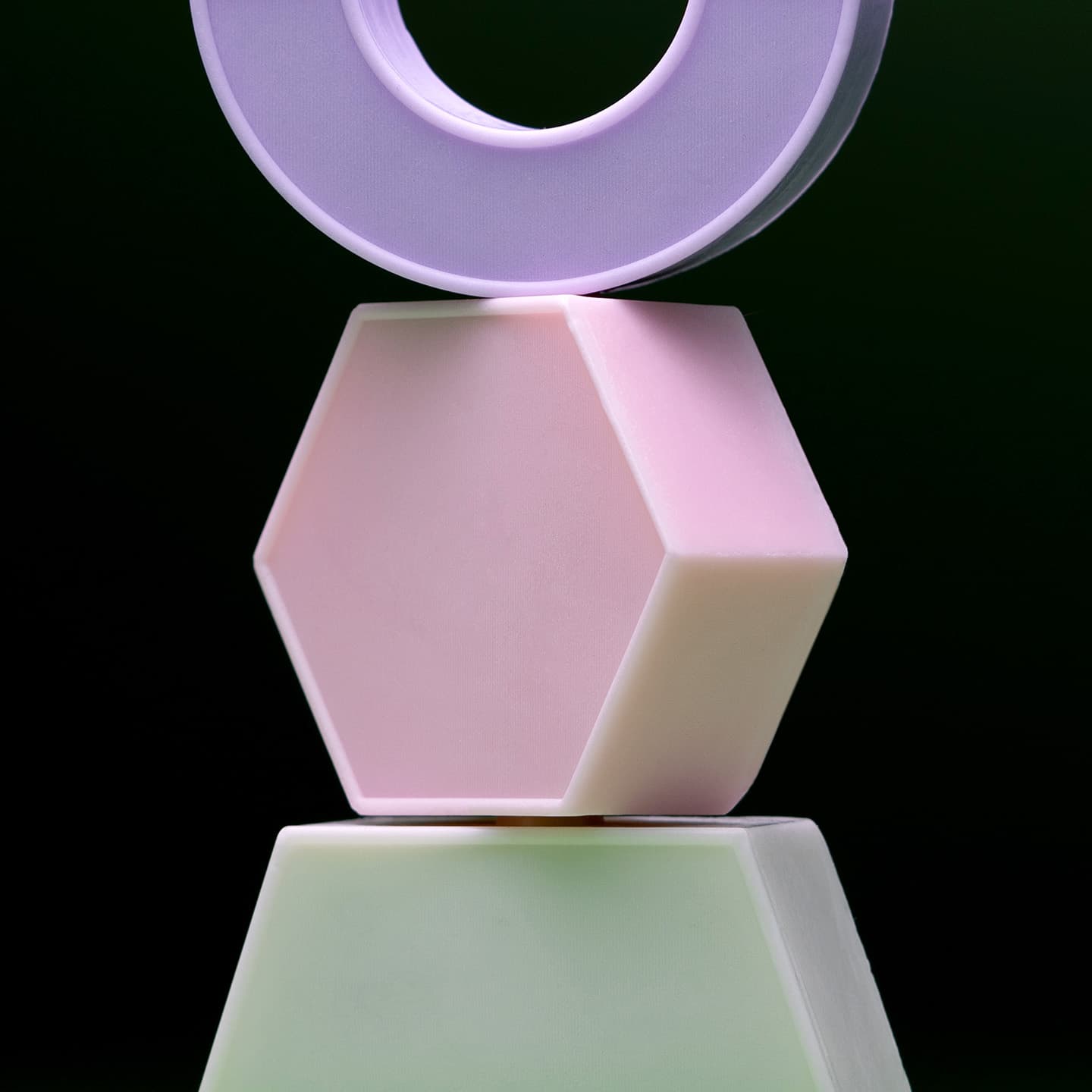 Photo of the soap totem from the side