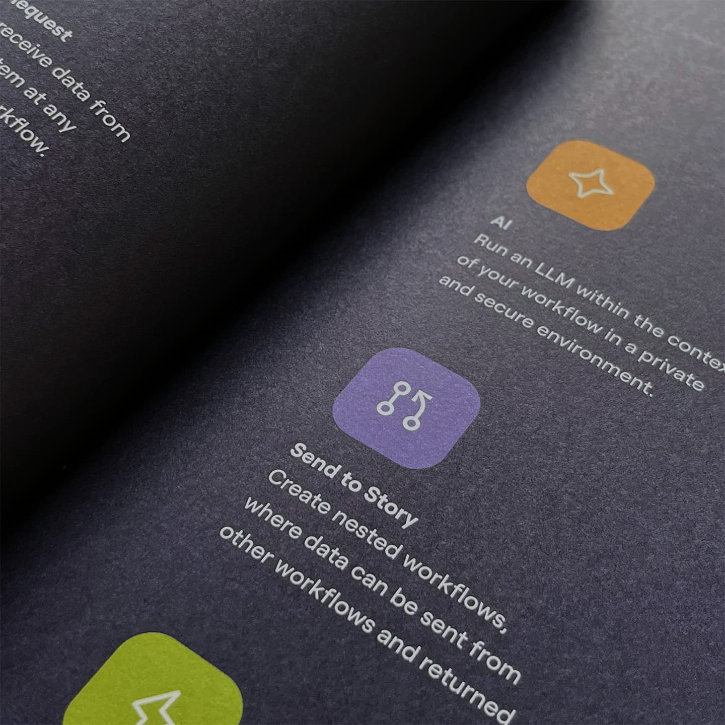 Photo of details in the Tines Workflow Handbook